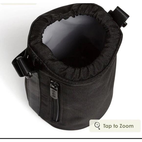 Vera Bradley Lighten Up Water Bottle Crossbody Bag Black New - Picture 3 of 3